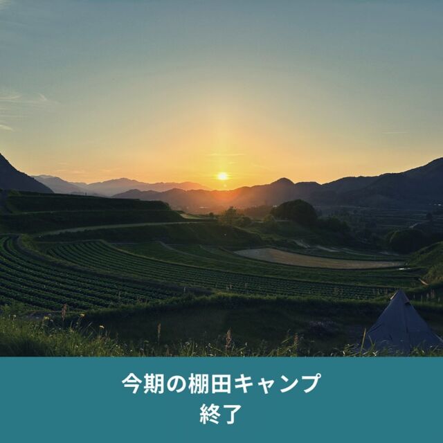 5月から稲作を始めるため、2022年11月のタカチホ棚田キャンプも今期の営業を終えました。
今期より正式リリースをし、今まで以上に多くの方が来られ、ご利用いただき、高千穂の風景と棚田キャンプの楽しさを味わっていただけたかと思います。

ご利用いただいた皆さま、本当にありがとうございました。

皆さんが焚き火をしてくれた灰たちは、稲作の肥料になります🔥
GW中に、地元の方々からいただいた薪を全て燃やし、灰を田んぼにまんべんなくまきました。これが肥料となり美味しいお米へと繋がっていきます。

棚田キャンプをさせていただいている尾戸の口棚田に感謝です。
また、11月に再オープンしますので、ご興味ある方はぜひお早めにお申し込みください⛺

＝＝＝＝＝＝＝＝＝＝
◆「タカチホ棚田キャンプ」とは
　高千穂の棚田と絶景を楽しめるキャンプ場。サブスク式の #会員制キャンプ場で、期間中利用自由
◆”ここだけ”3つのメリット
　#地域との交流
　#薪使い放題
　#少数利用し放題
◆サイト
　https://tanacam.kntf.jp/
＝＝＝＝＝＝＝＝＝＝
#TrailHead #トレイルヘッド #棚田キャンプ #キャンプ場 #尾戸の口棚田  #棚田 #ユネスコエコパーク #エコパーク #GIAHS #世界農業遺産高千穂郷椎葉山地域 #高千穂町 #大平 #takachiho #九州 #kyushu #静かなキャンプ場 #絶景キャンプ場 #薪使いたい放題 #薪無料 #サブスクリプションキャンプ場 #サブスクキャンプ場